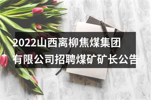 2022山西离柳焦煤集团有限公司招聘煤矿矿长公告 图片